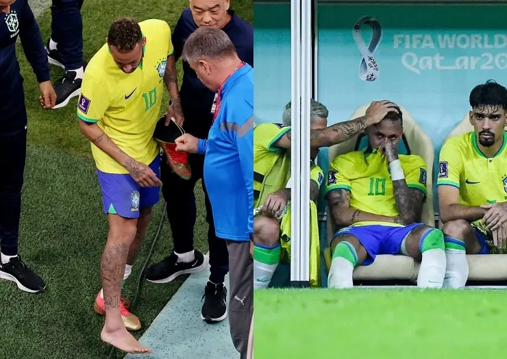 Neymar bậc khóc sau chấn thương nặng